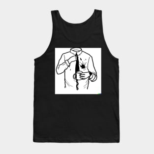 Coffee Mug Stain shirt design Tank Top